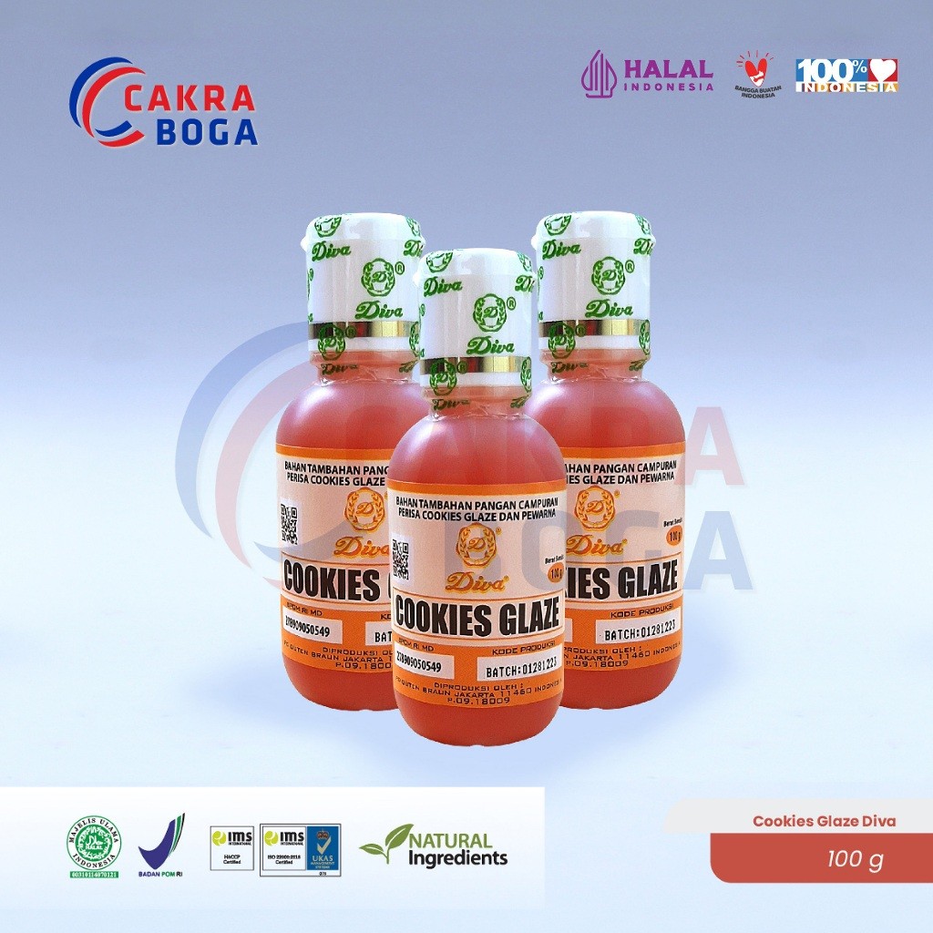 Cookies Glaze Diva 100gr / Diva Cookies Glaze 100gr
