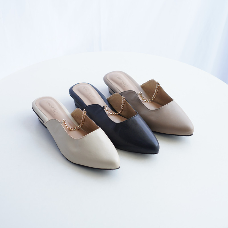 Aurell Zoey Mules Wanita Hak 3cm Big Size 41-46 Garansi 60 hari