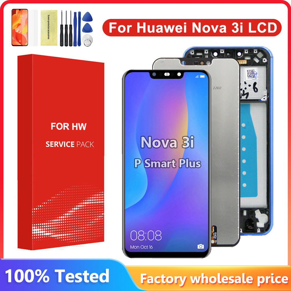 6.3 in For Huawei Nova 3i LCD INE-LX1 splay INE-LX2 Tou Screen Replacement For P Smart Plus 2018 LCD
