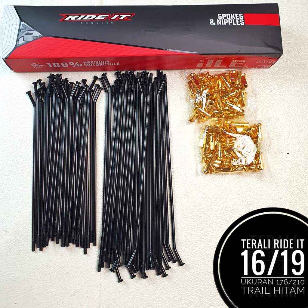 Terali Ruji Jarijari hitam trail  Ride it 16/19  18/21  17/17