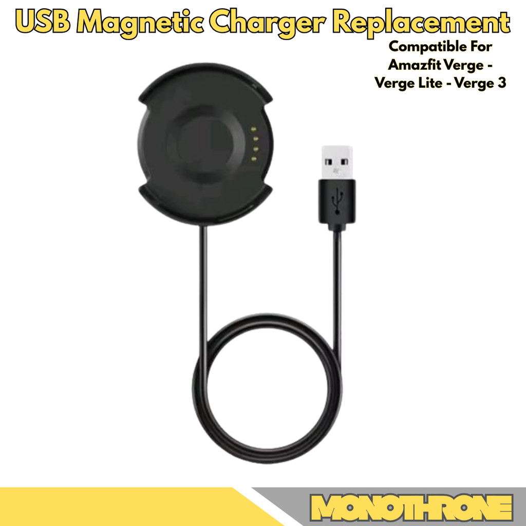 Kabel Dock Charger Jam Smartwatch Amazfit Verge Amazfit Verge Lite Amazfit Verge 3 A1801 A1811
