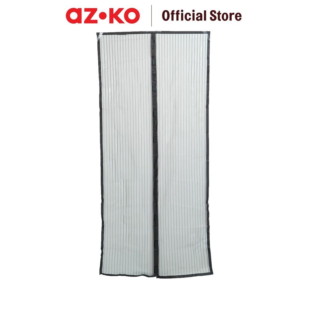 Kayu|| AZKO Krisbow Tirai Pintu Magnet Anti Nyamuk 100x220 cm - Hitam Anti Mosquito Magnetic Door Cu