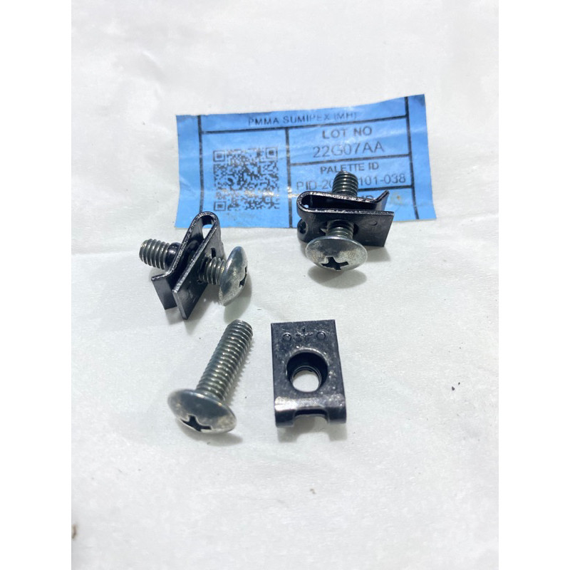 BOLT CLIPS  M5 BAUT PALAT KLIP BODY  KARISMA REVO SUPRA X 125 KIRANA CS1 DLL BAUT 8  SPIT BODY BAUD.