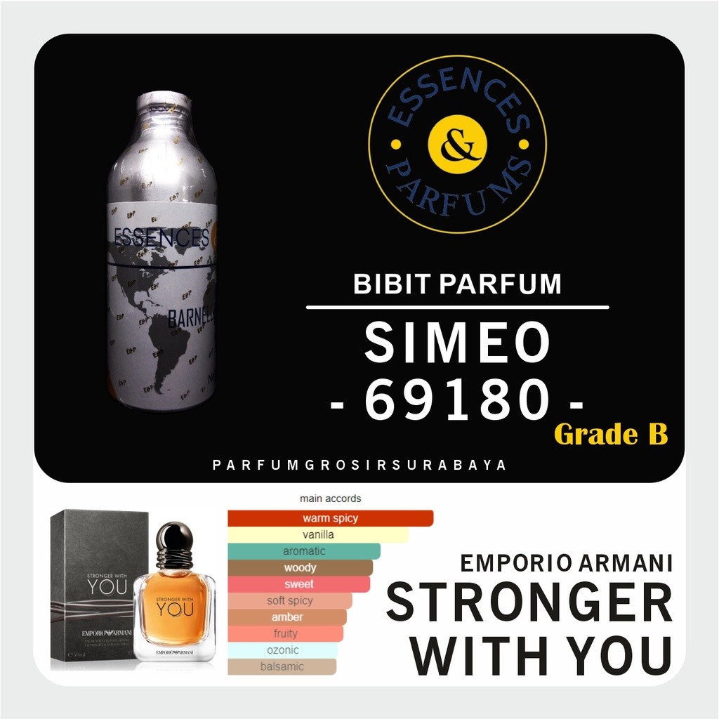 [PGJ] Bibit Parfum - SIMEO 69183 | Grade B | Stronger With You | Essences | 500gr Segel