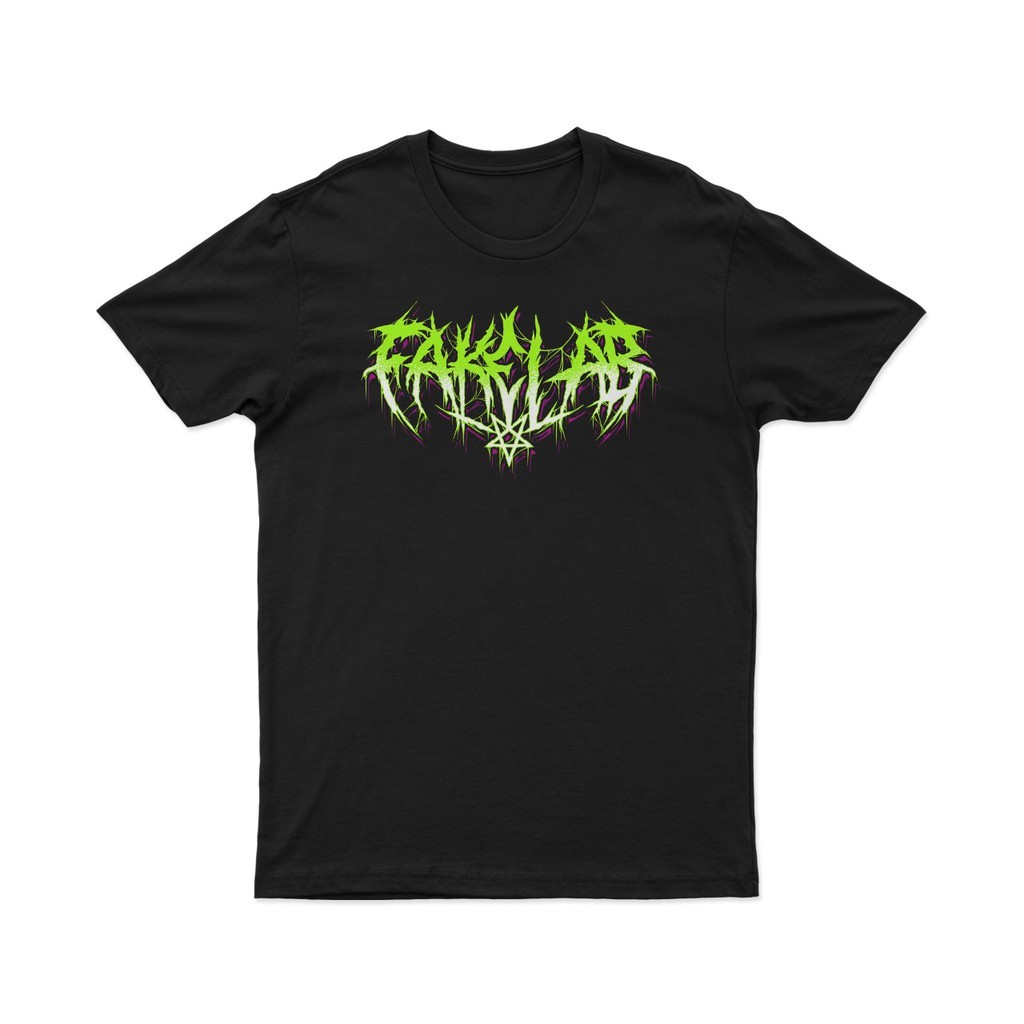 Fakelab Tshirt Metal Core Satanic Black  / Ts Pentagram / Kaos Metal / Slamming
