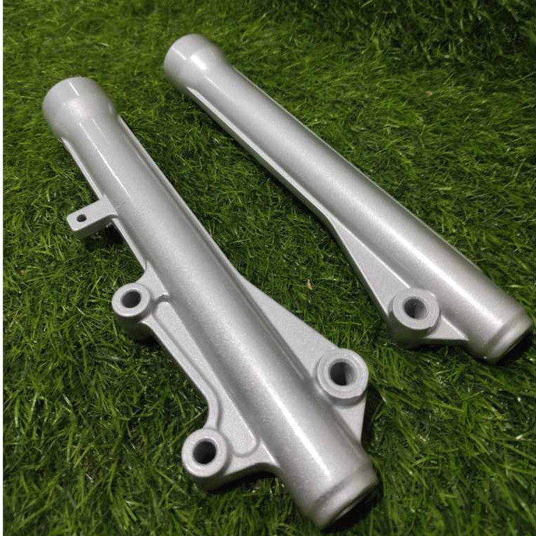 TABUNG SHOCK DEPAN SHOGUN 125/BOTTOM SHOCK SHOGUN 125 SILVER BAHAN TEBAL