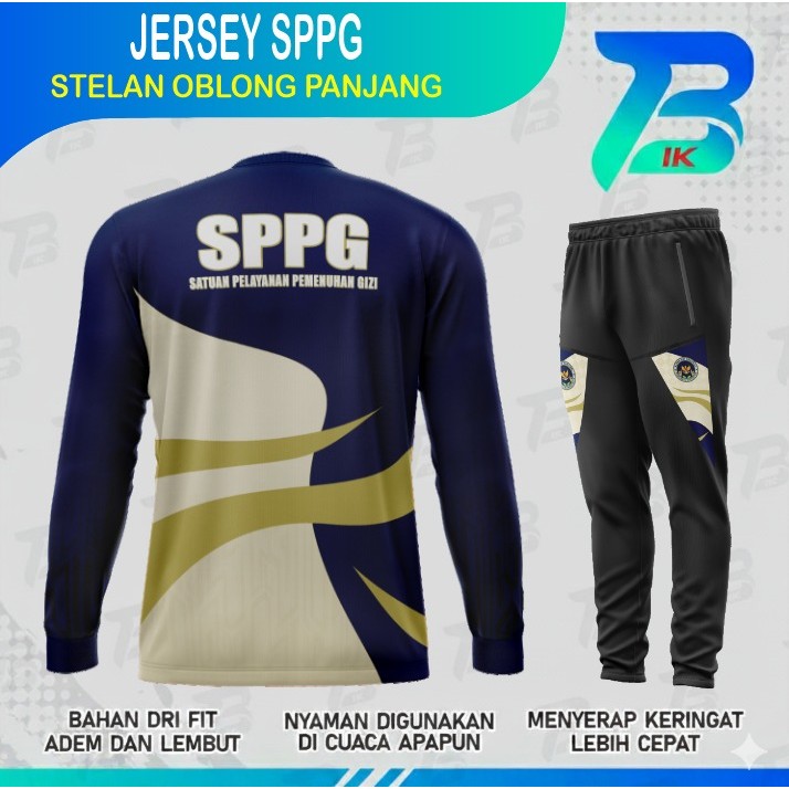 STELAN JERSEY OBLONG LENGAN PANJANG SPPG / KAOS JERSEY KERAH SPPG / JERSEY FULLPRINTING / JERSEY OBL