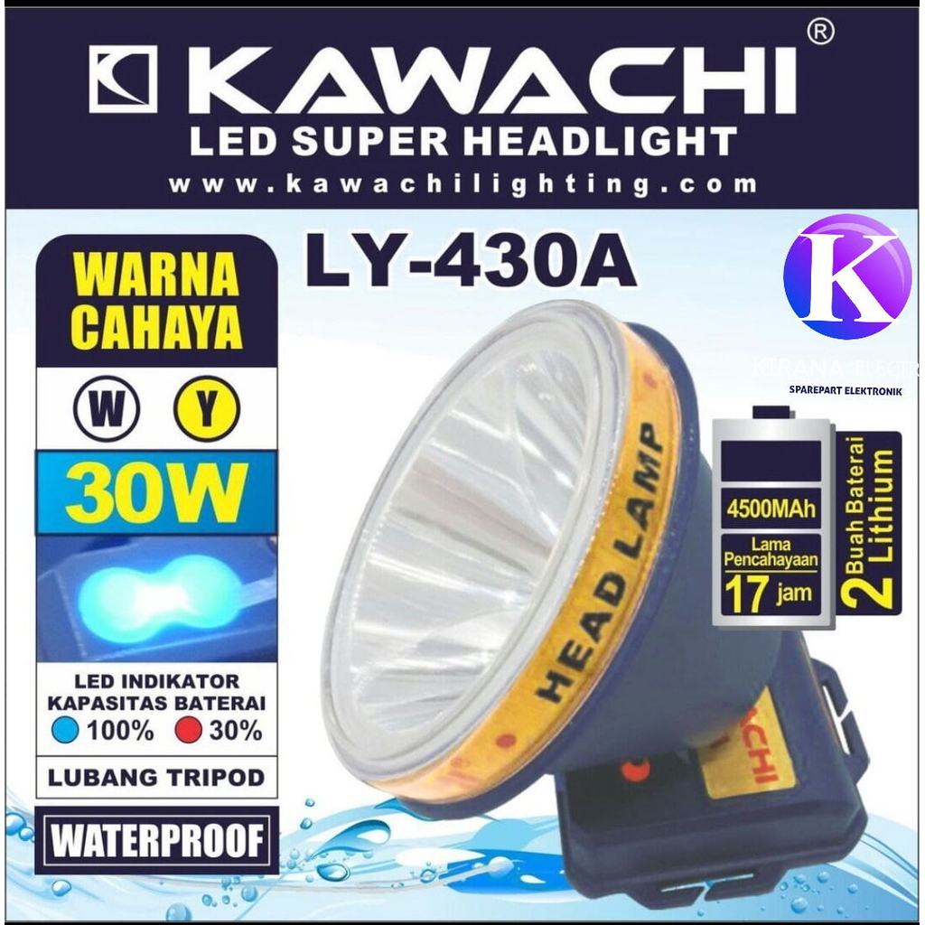 Senter kepala besar kawachi 30 Watt