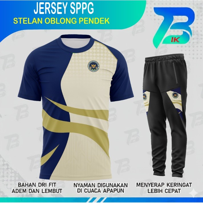 STELAN JERSEY OBLONG LENGAN PENDEK SPPG / KAOS JERSEY KERAH SPPG /JERSEY YG FULLPRINTING / JERSEY OB