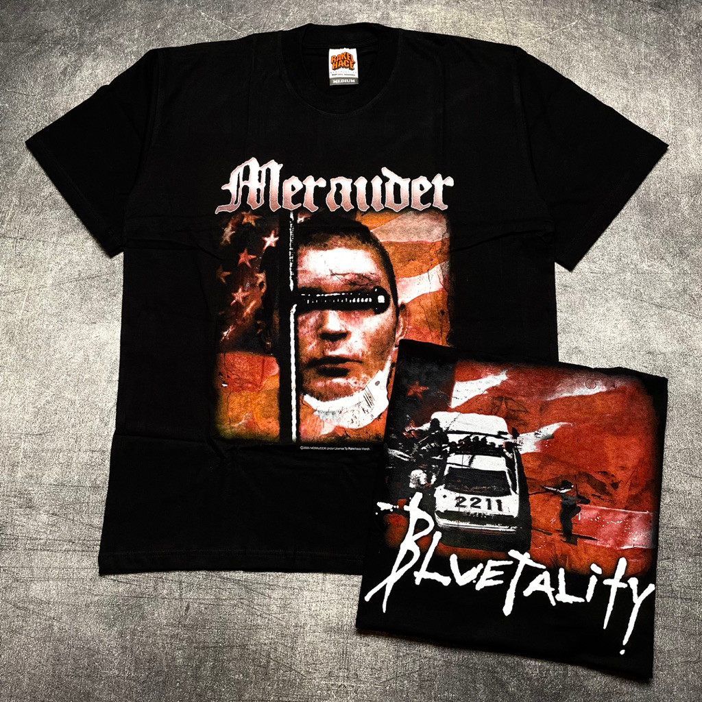 Tshirt MERAUDER - BLUETALITY COVER  Cotton Combad 24s
