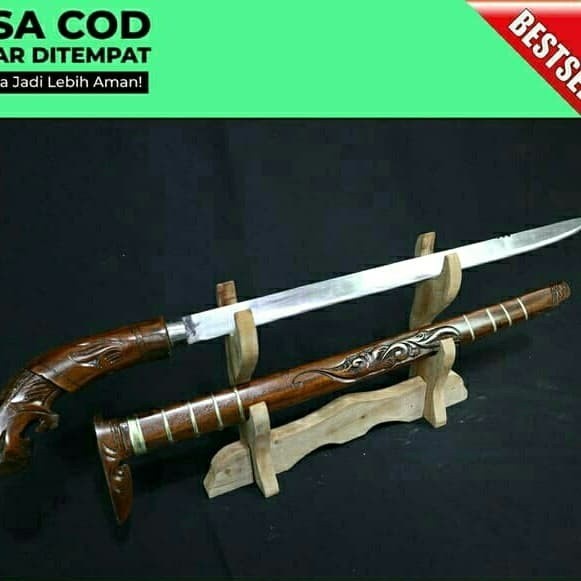 RF 09 golok panjang macan hitam bahan baja strip tajam asli 82cm