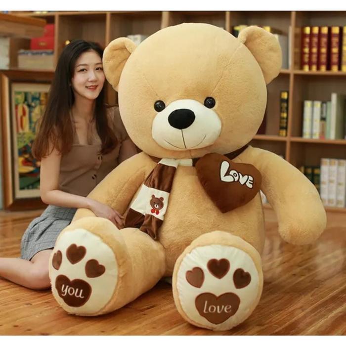 PROMO  Boneka teddy bear love 1 meter boneka teddy bear boneka beruang jumbo 1 meter boneka besar bo
