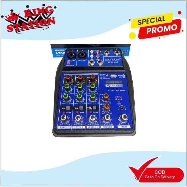 Mixer Audio Soundcraft EFX 4 Bluetooth 4 Channel