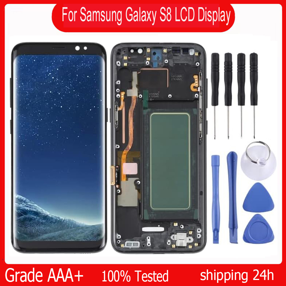 OLED Display For Samsung Galaxy S8 LCD Display G950 G950F SM-G950FD For Galaxy S8 LCD Display Touch 