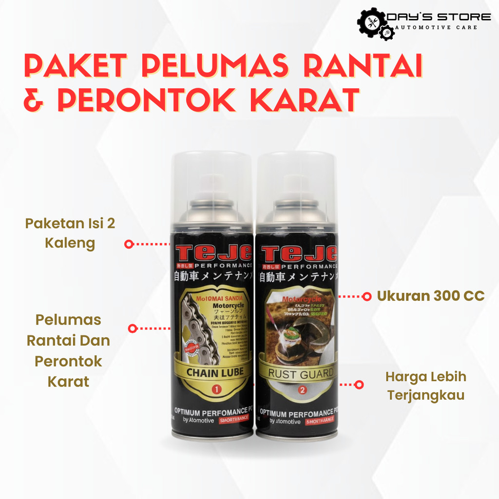 Cat Semprot Anti Karat Spray Penghilang Karat & Pelumas Rantai - PAKET HEMAT