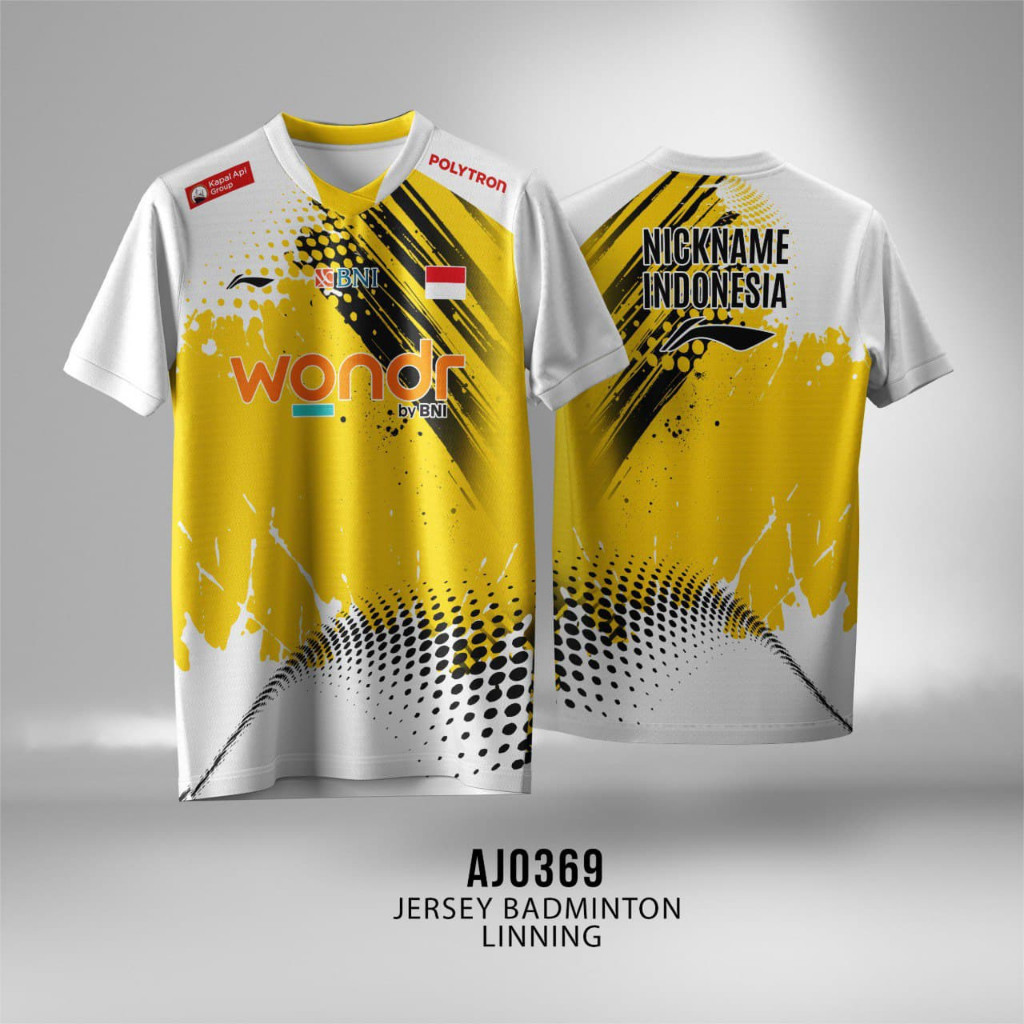 Kaos Jersey Lining Badminton Bulutangkis Indonesia Open 2025