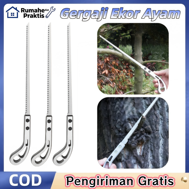 SK5 Gergaji Kayu Mini Baja Paduan Gergaji Ekor Ayam Gergaji Tangan Sederhana Manual Woodworking Hand