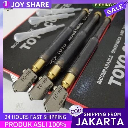 Pisau potong kaca toyo tc 90 asli jepang pisau pemotong kaca alat potong kaca alat pemotong kaca ori