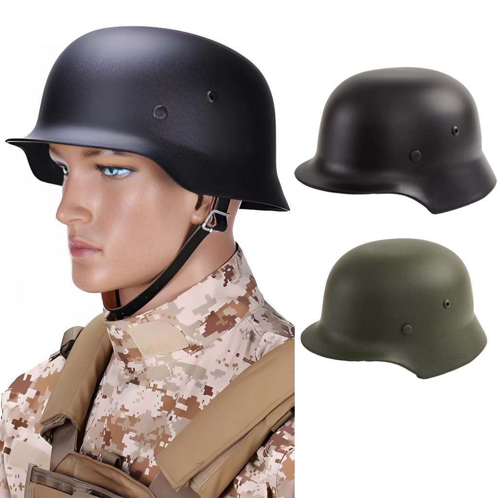 Steel M35 Baja Helm Airsoft Taktis Hitam Hijau Abu-abu Peralatan Keselamatan Pasukan Khusus Militer 