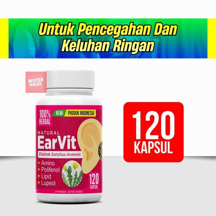 EARVIT Obat Gangguan Telinga, Obat Tinnitus, Berdenging, Berdengung - 1 BOTOL
