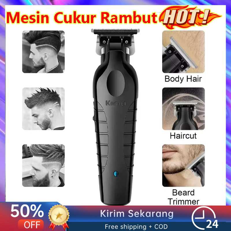 KEMEI 2299 Alat Cukur Rambut Jenggot Kumis Trimmer Kemei Mesin Cukur Rambut