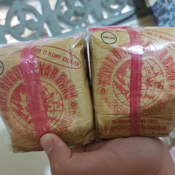 KOPI CAP BOLA DUNIA ASLI LAMPUNG 250 GR ROBUSTA BUBUK HALUS KASAR - Bubuk Kasar