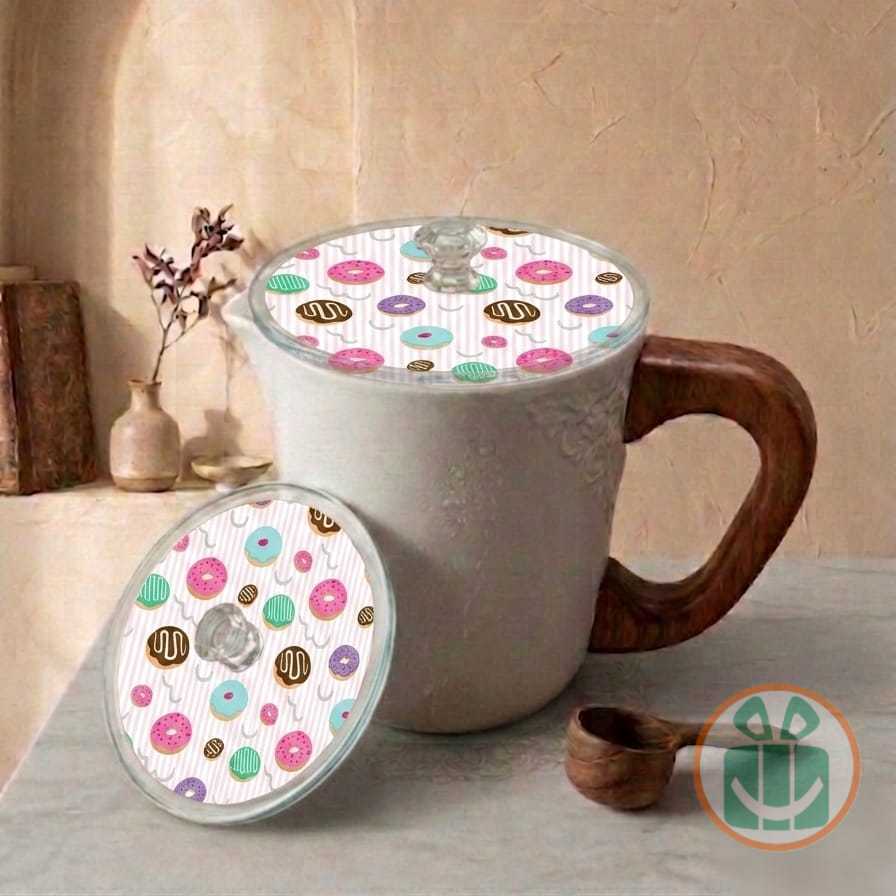 Akrilik Custom Tutup Gelas Mug Motif Kawaii  Bahan Acrylic Bebas Request Custom ~~ (Bebas Custom)