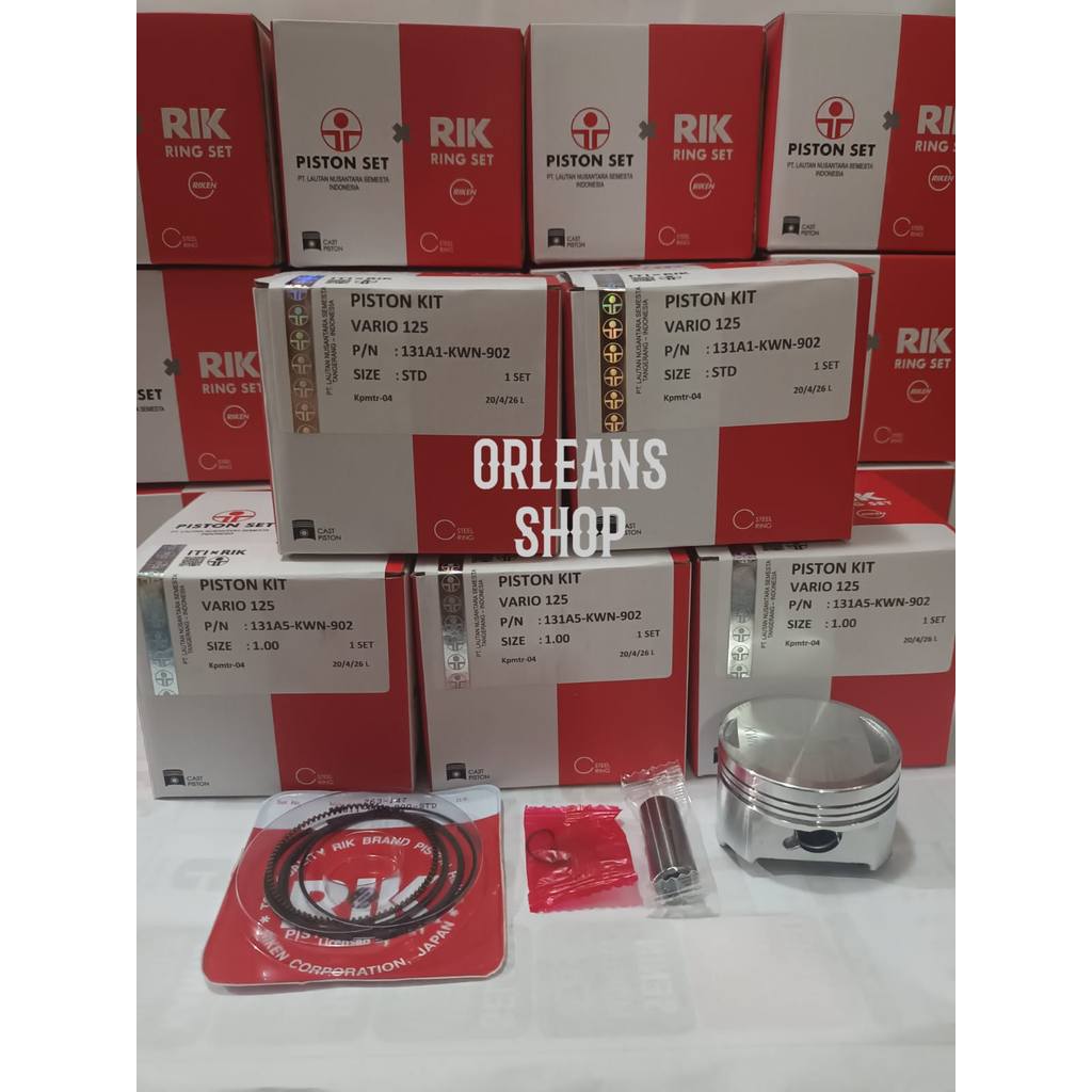 ITI x RIK PISTON KIT KWN VARIO 125 VARIO TECHNO 125 SEHER KIT
