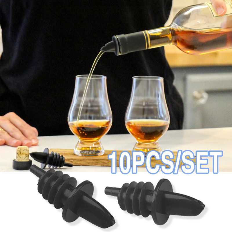 10PCS Penutup Botol Wine Bottle Pourer Plastik Pourer Botol Wine  Pourer Liquor