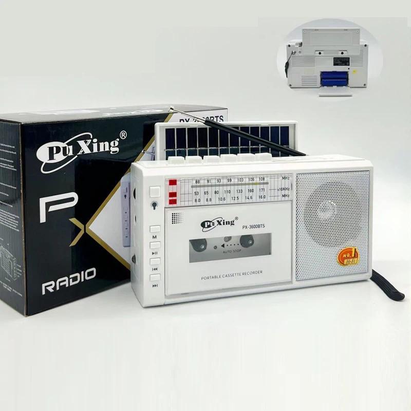 Portable Vintage Retro USB AM/FM/SW Multiband Radio Stereo Wireless Bluetooth Mp3 Audio Cassette Tap