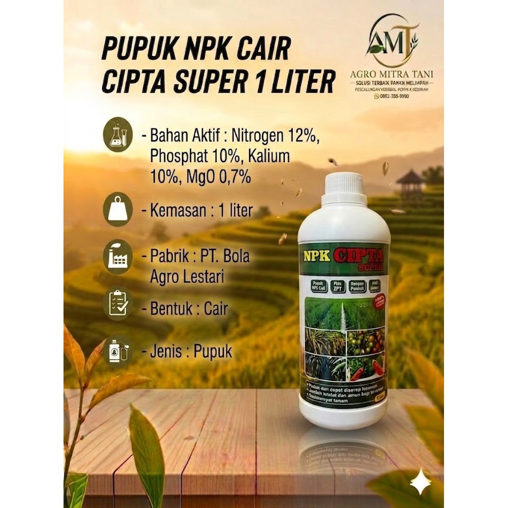 PUPUK NPK CAIR CIPTA SUPER 1 LITER