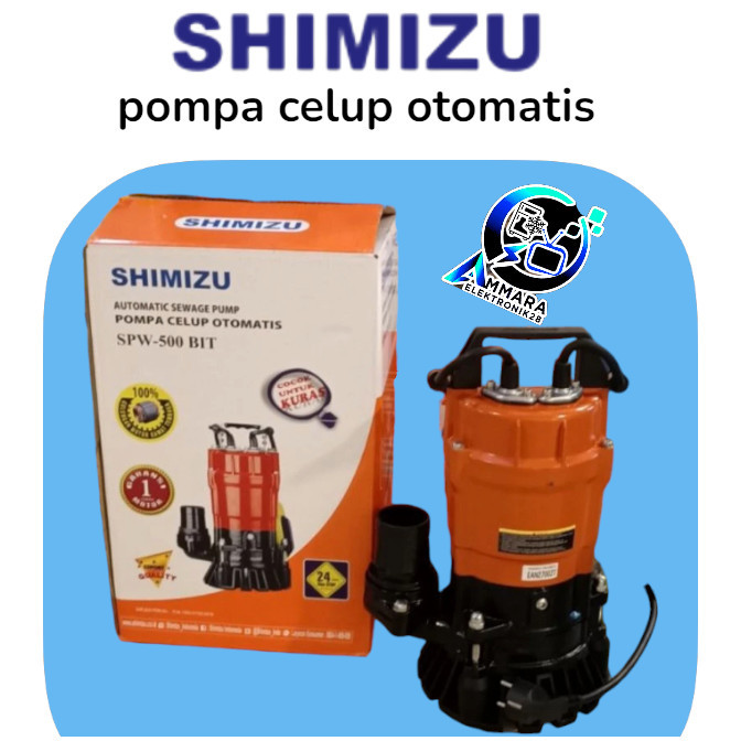 Pompa Celup Air Kotor Shimizu SPW 500 Bit Autometic Submersible Pump 2inch