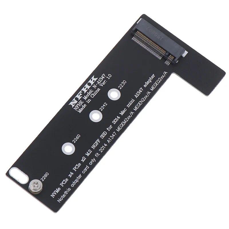 1PC PCI-E X4 X2 M.2 For NGFF M-Key For NVME AHCI SSD Converter Card Adapter For 2014 Macbook Mini A1