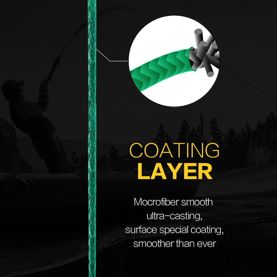 SIECHI X16 Strong 300M 500M 1000M 16 Strand Weaves PE Braided Fishing Line Multifilament 30LB 40LB 5