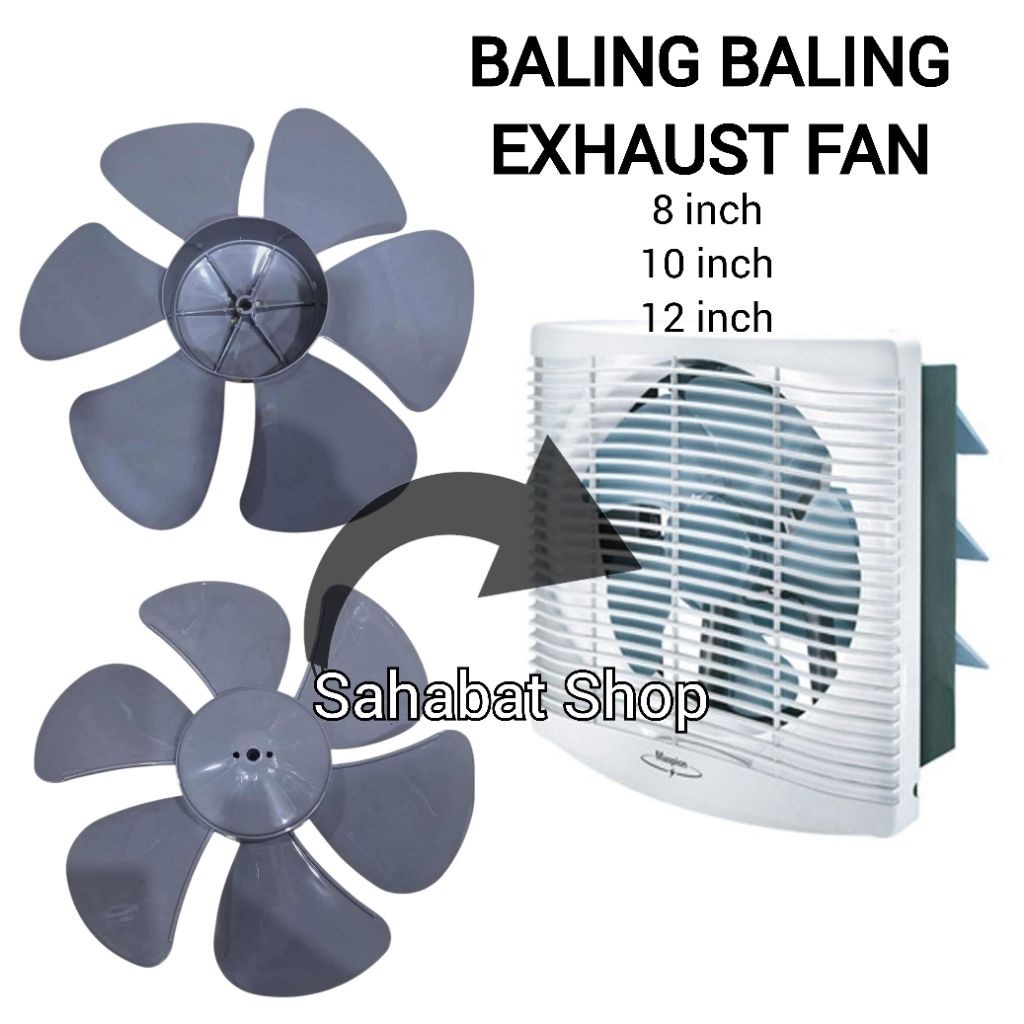 Baling Baling Kipas Exhaust Fan HEXOS Maspion 8 10 12 Inch