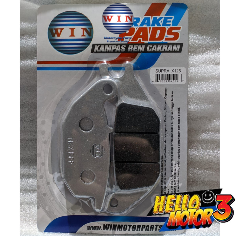 Kampas Rem Cakram Depan / Belakang Supra X 125 Lama 2004 2005 2006 | rear brake pads WIN | motor pad