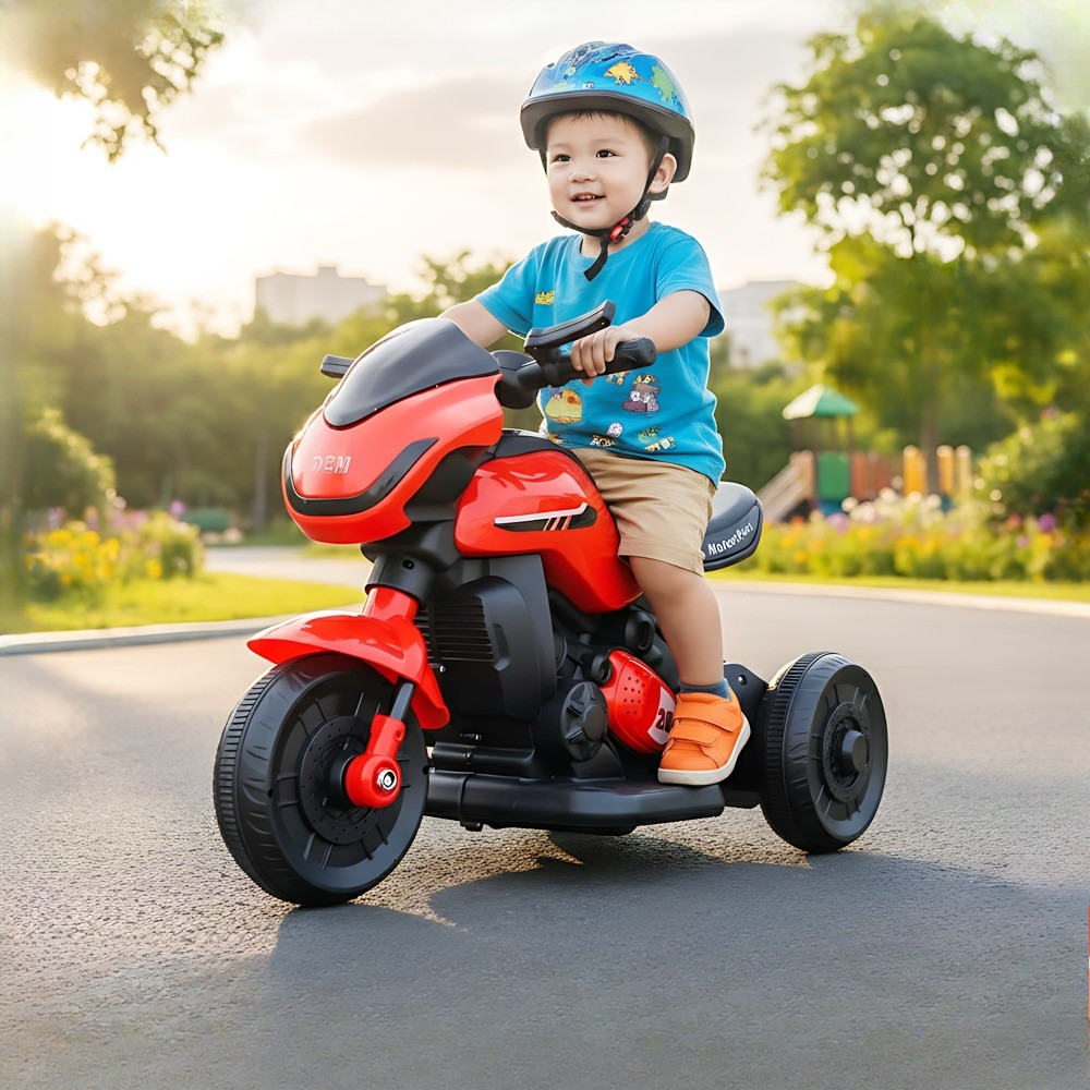 Mainan Motor Anak Motor 3 Roda Aki Mainan Anak Edukasi KT-517D HAPPILY MX750T