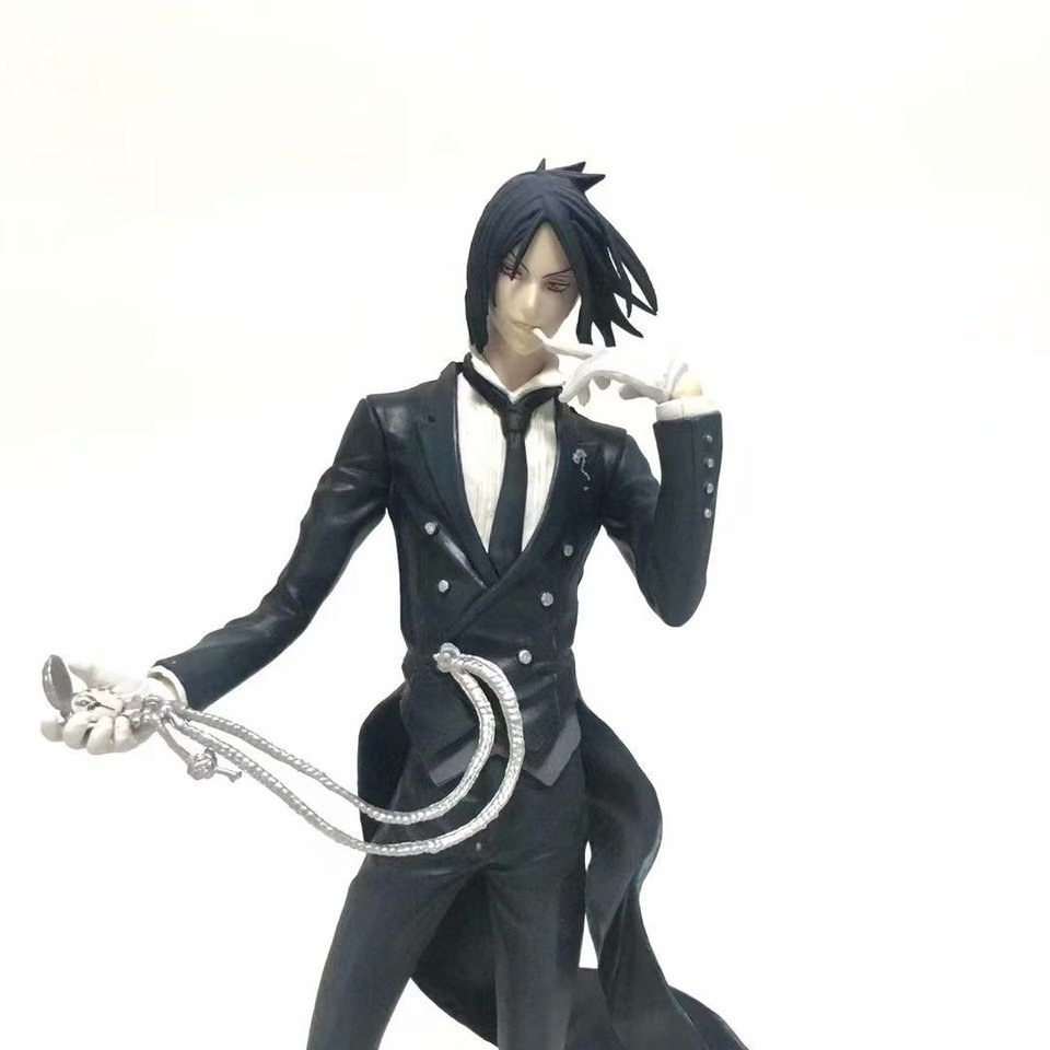 20CM Anime Black Butler Kuroshitsuji Sebastian Michaelis Figure 1/8 Animation Model Toy Gift Collect