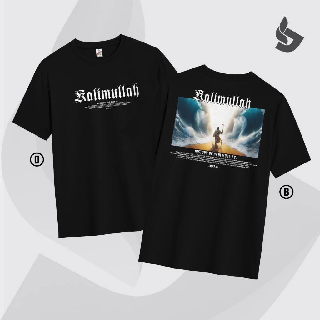 (COD) Lugoz Tshirt Kalimullah Nabi Musa AS | Kaos Islamic Series