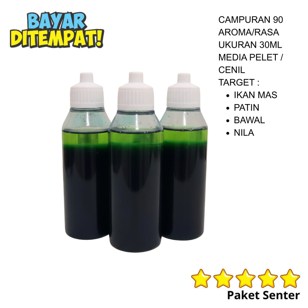 Umpan 90 Rasa Ukuran 30ml Essen Essence Esen Aroma Ikan Campuran Oplosan Terbaik Premium Ikan Tombro