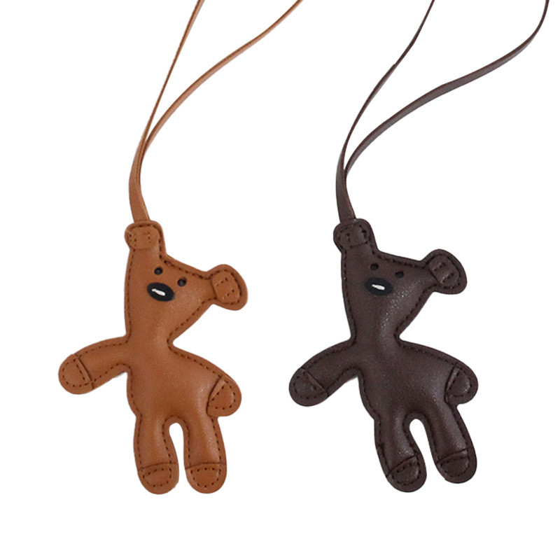 feijão couro do plutônio urso de pelúcia boneca aveiro pelúcia enimento boneca pingente kawaii couro