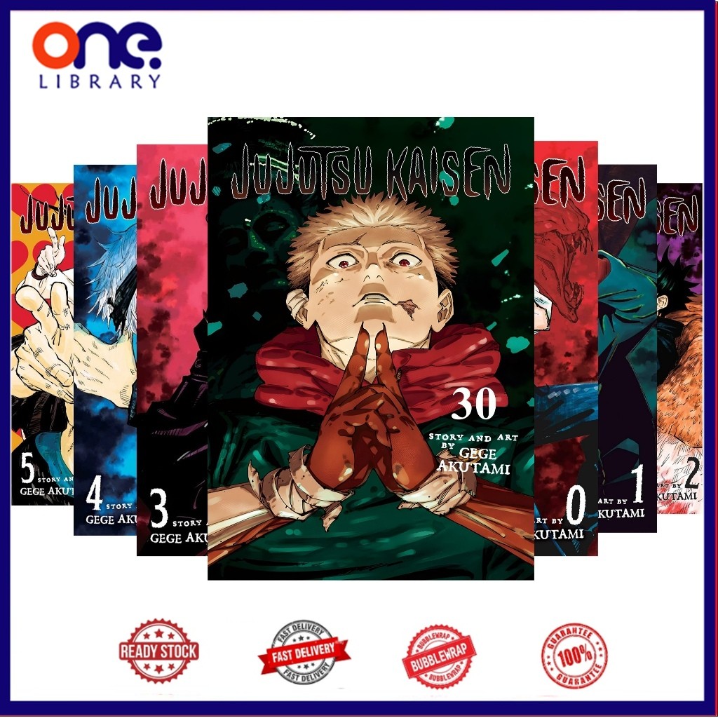 Manga Jujutsu Kaisen, Vol 0-30  (English)