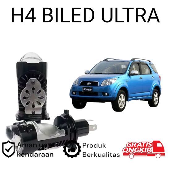 2pcs Lampu Utama LED H4 BiLED Ultra BRIGHT kipas Mobil Toyota Rush 2007 2012 Koko