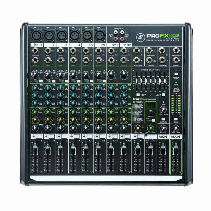 Mackie ProFX12 v2 Pro FX12 Mixer 6 Channel Mic 12 Input