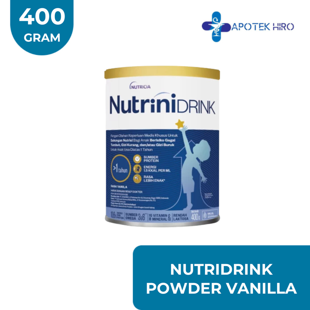 NUTRINIDRINK POWDER VANILLA 400 GRAM