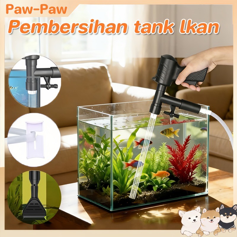 Pembersih Penyedot Air Aquarium Multifungsi Pembersih Aquarium Bukan Listrik Sand Gravel Cleaner Pem