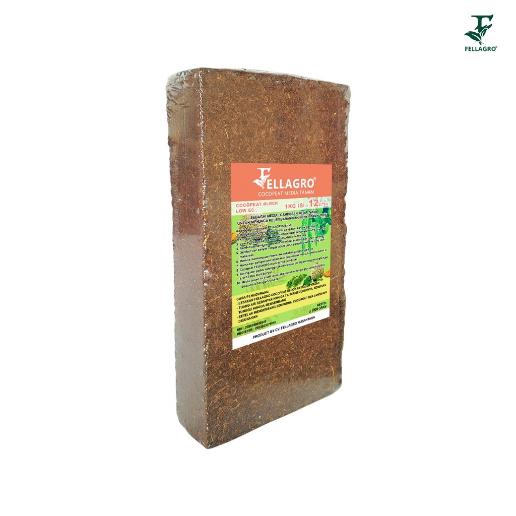 FELLAGRO Media Tanam Organik Cocopeat Block 1Kg