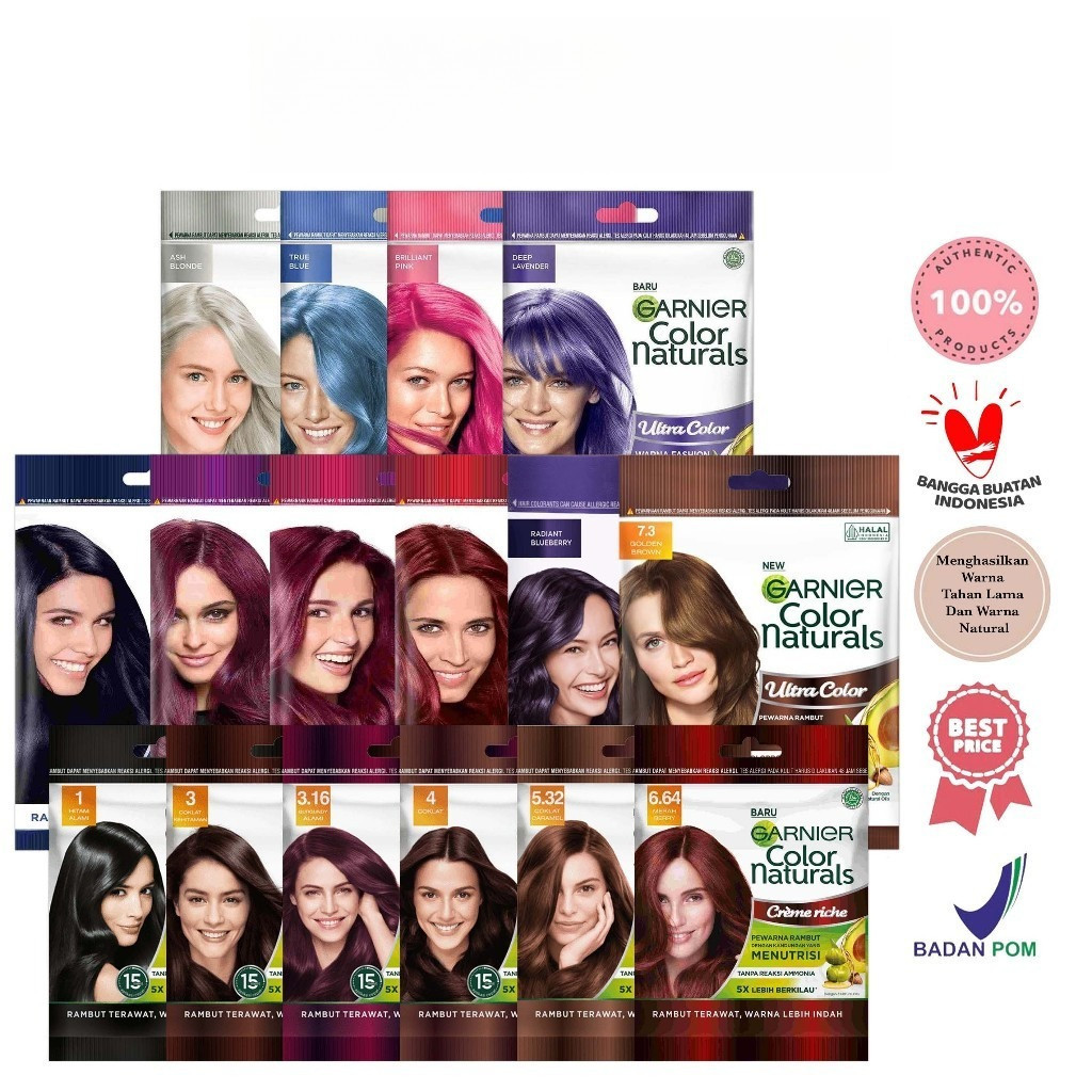 RIDILLA x Garnier Color Natural Express Cream Ultra Color -  Semir Pewarna Rambut Pastel Bleaching