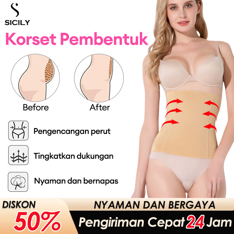 Korset Pembentuk Tubuh Pelangsing Wanita Korset Pelangsing Perut Buncit Jumbo Stagen Pelangsing Peru