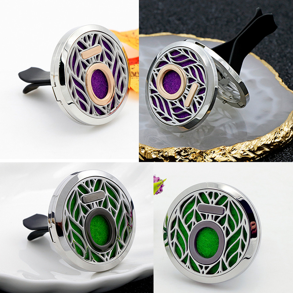Doterra Car Clip Vent Aromatherapy Air Freshener Diffuser Locket Stainless Steel